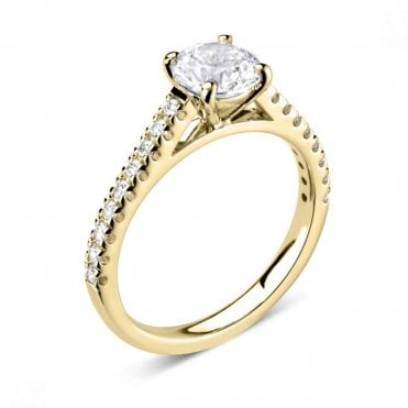 18ct Gold 0.33ct Diamond Engagement Ring