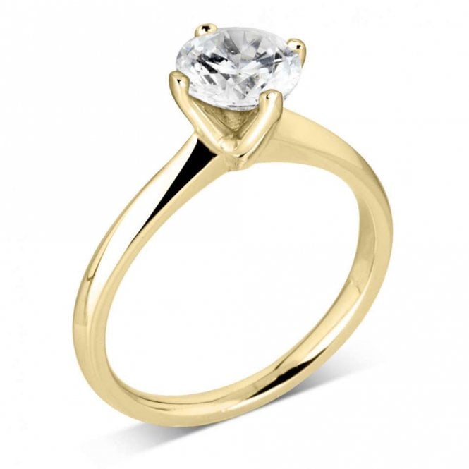 18ct Gold 0.33ct Diamond Solitaire Engagement Ring