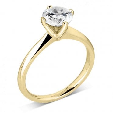 18ct Gold 0.33ct Diamond Solitaire Engagement Ring