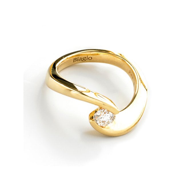 18ct Gold 0.46ct Diamond Solitaire Ring