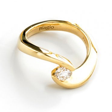 18ct Gold 0.46ct Diamond Solitaire Ring