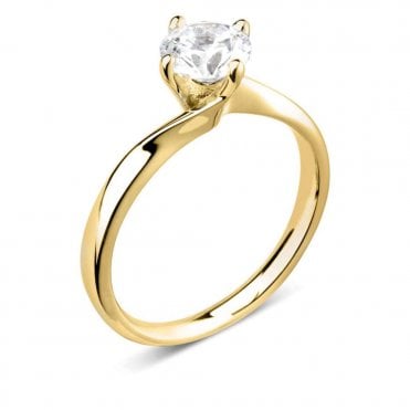 18ct Gold 0.50ct Diamond Solitaire Engagement Ring
