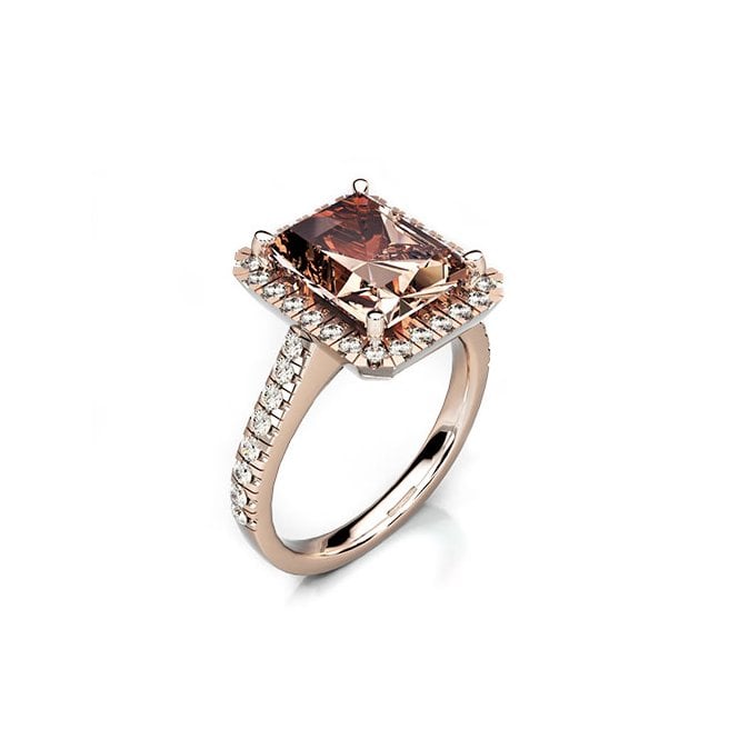 18ct Morganite ring