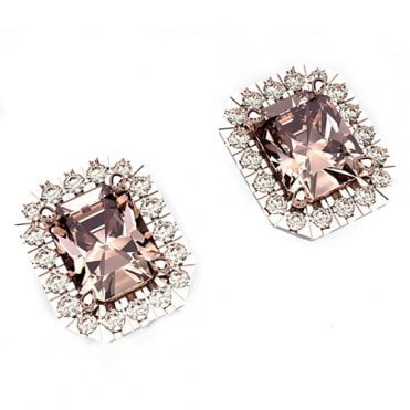 18ct Morganite stud earrings