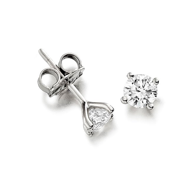 18ct White Gold 0.50ct Laboratory Created Diamond Stud Earrings