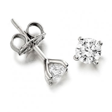18ct White Gold 0.50ct Laboratory Created Diamond Stud Earrings