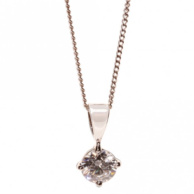 18ct White Gold 0.83ct Laboratory Created Diamond Pendant