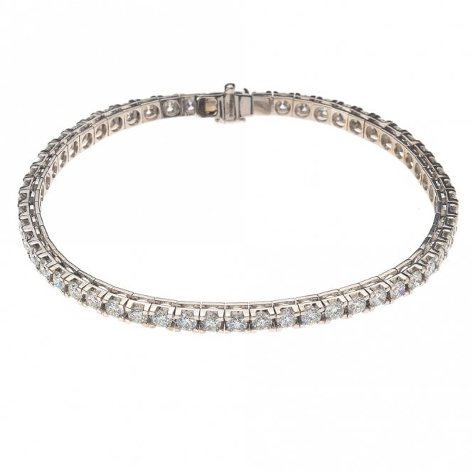 18ct White Gold 1.95ct Laboratory Created Tennis Bracelet