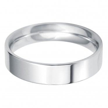 18ct white gold gents patterned wedding ring