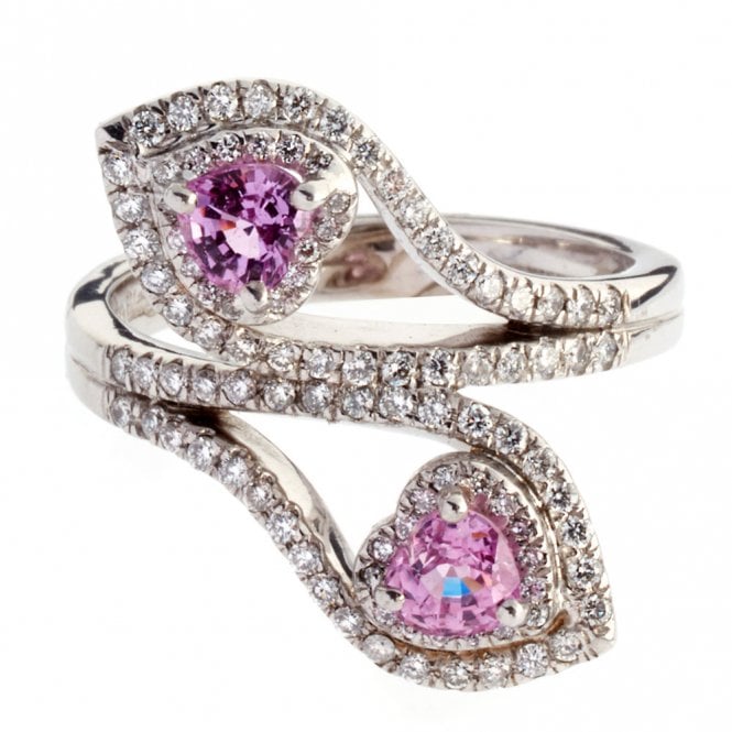 18ct white gold sapphire and diamond ring