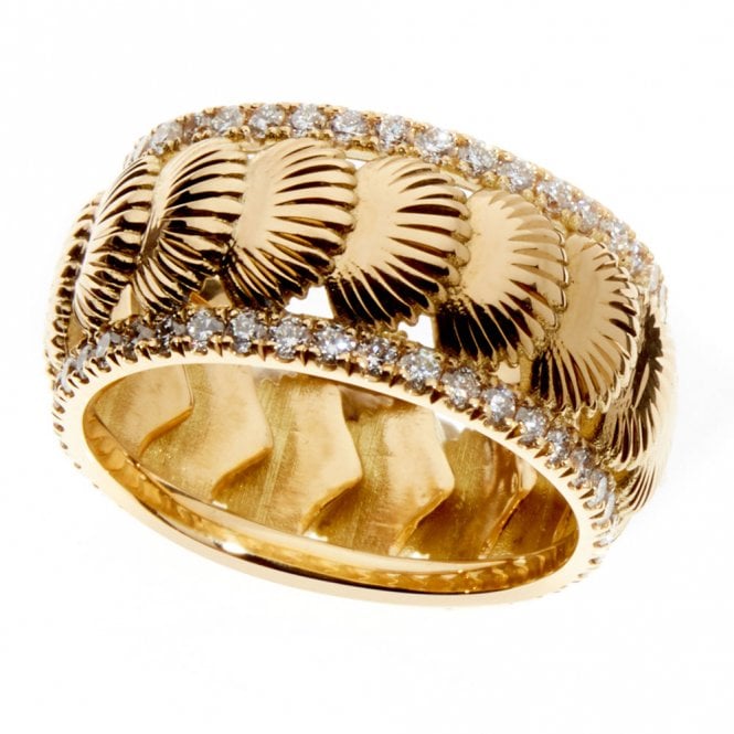 18ct yellow gold and diamond eternity ring