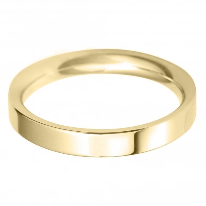18ct yellow gold patterned wedding ring