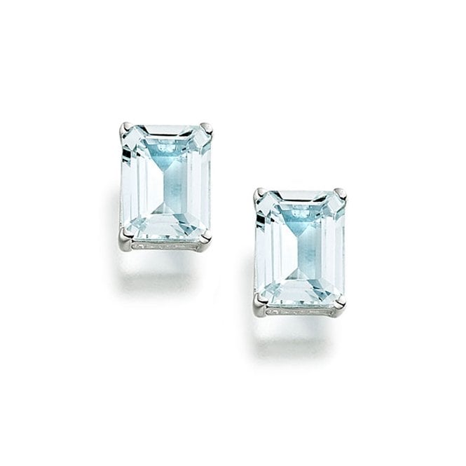 9ct Aquamarine earrings