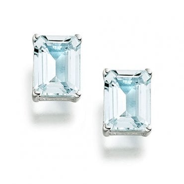 9ct Aquamarine earrings