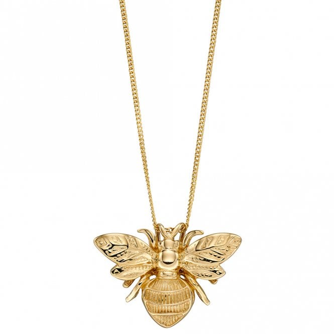 9ct bee pendant and chain