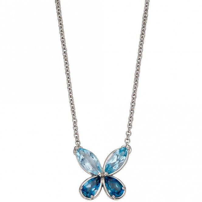 9ct blue topaz necklace