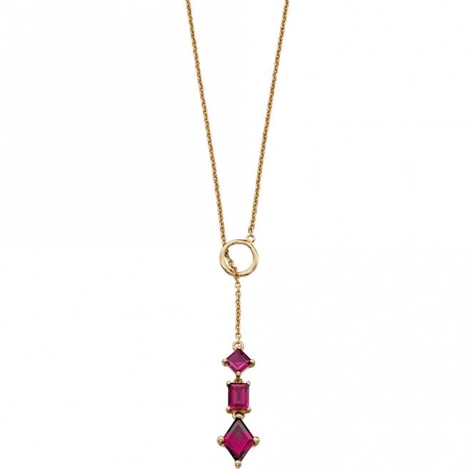 9ct brazilian garnet necklet