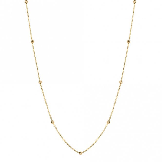 9ct Chain and Ball Link Necklace
