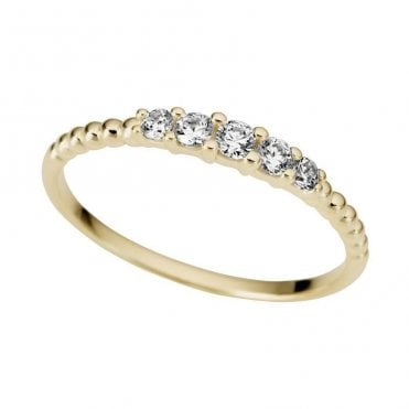 9ct cubic zirconia ring
