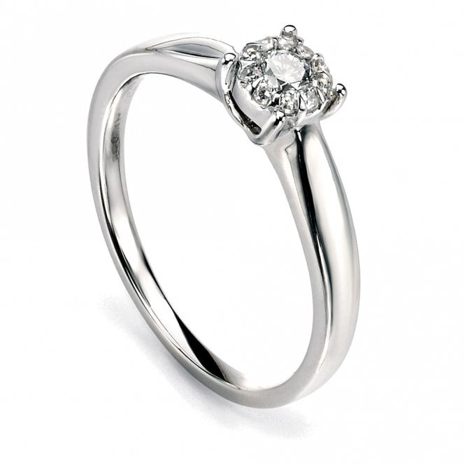 9ct Diamond Cluster Ring