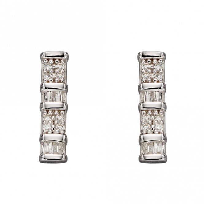 9ct Gold and Diamond Earrings