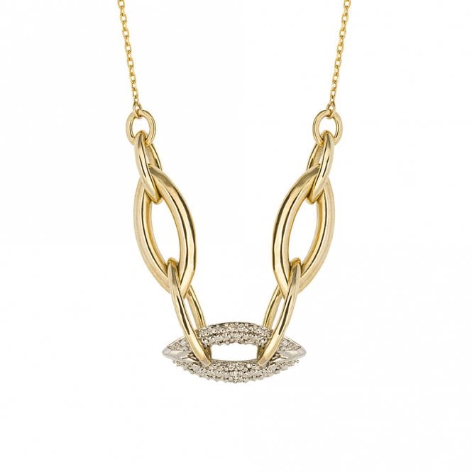 9ct Gold and Diamond necklace
