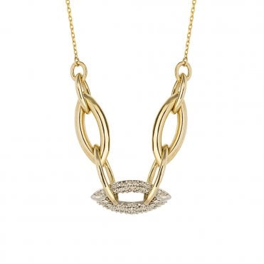 9ct Gold and Diamond necklace