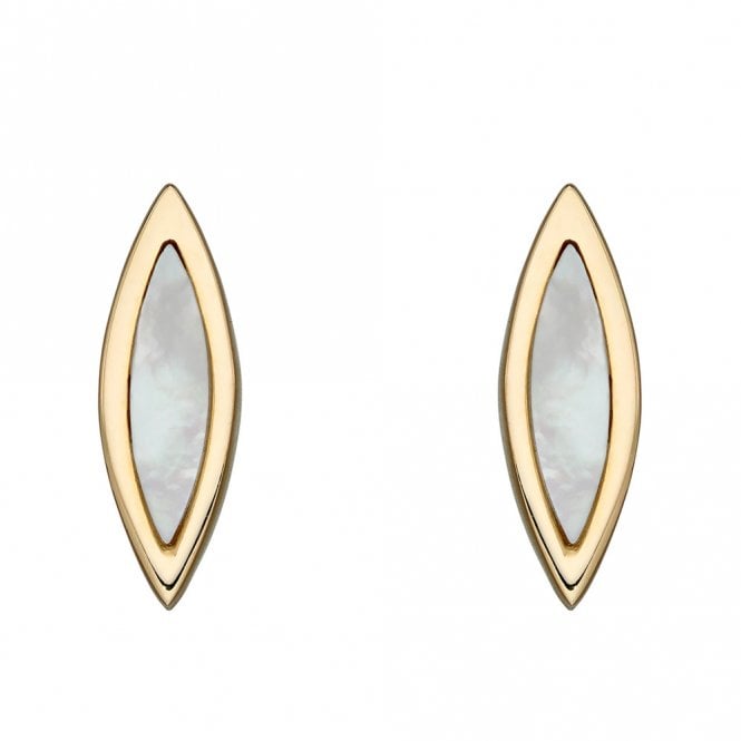 9ct Gold and Mother of Pearl Stud Earrings