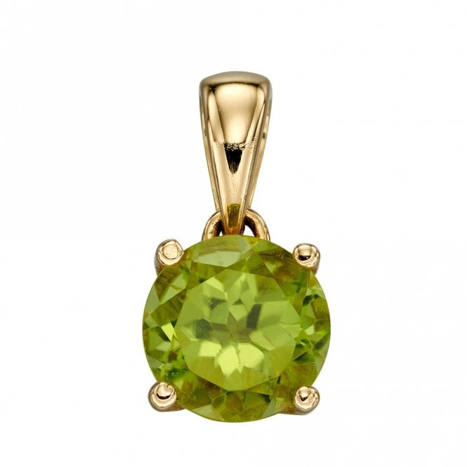 9ct Gold and Peridot Pendant and Chain