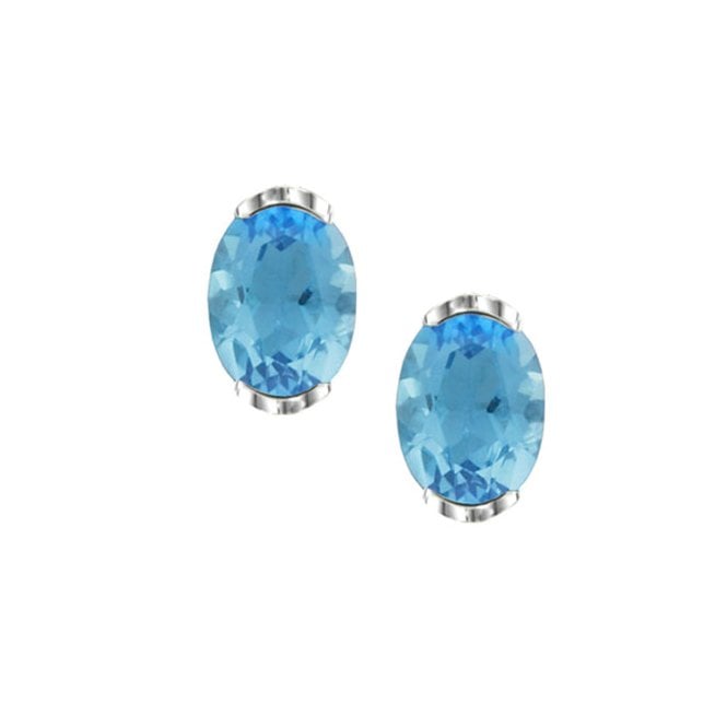 9ct gold and topaz stud earrings