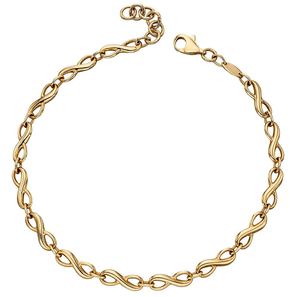 9ct Yellow Gold Circle Bracelet Tag – Jewellery Making Findings, Blank Tags (JSK-407)