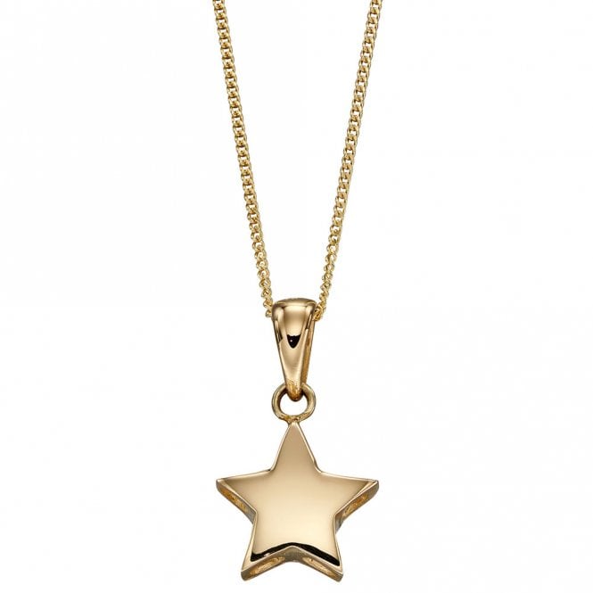9ct Gold Childs Star pendant and chain