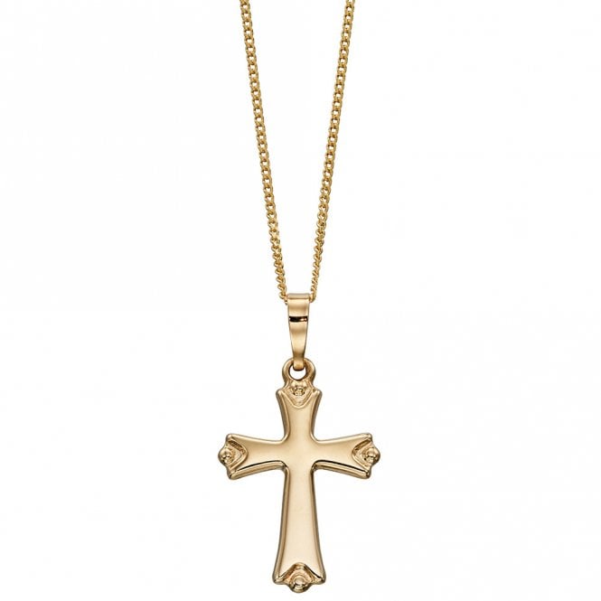 9ct gold cross and chain