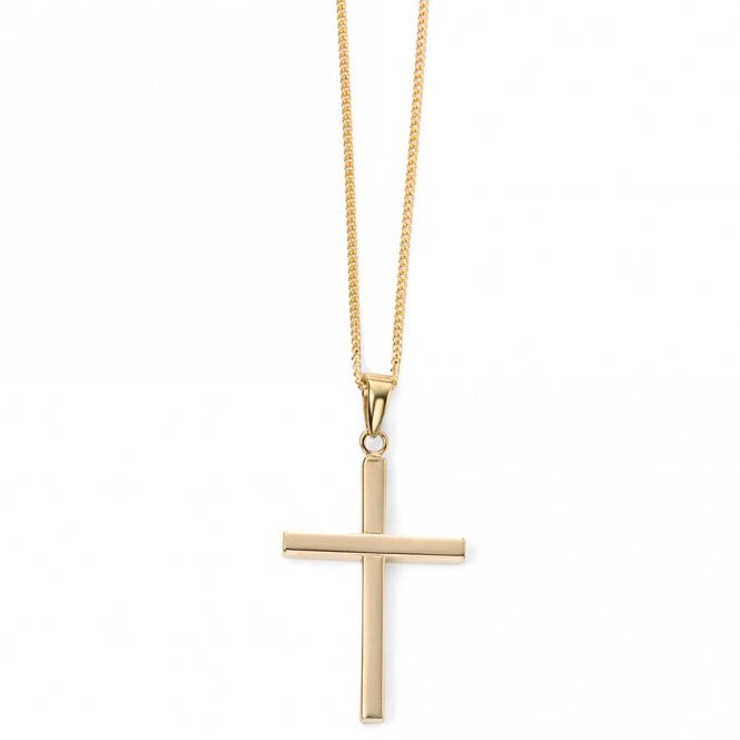 9ct gold cross and chain