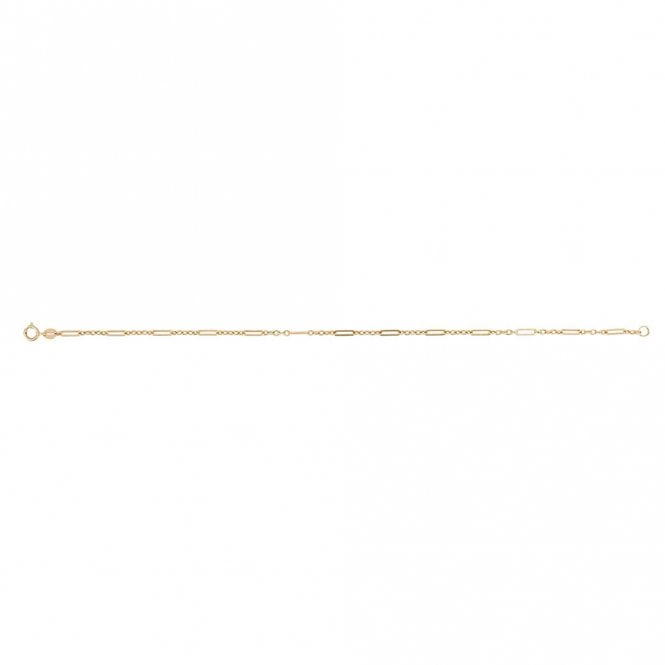 9ct Gold Elongated Link Bracelet