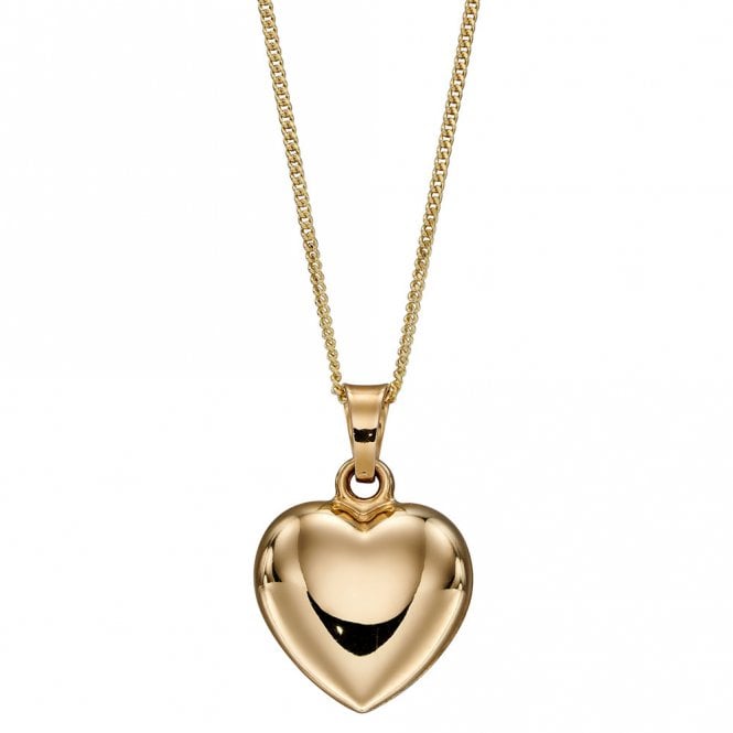 9ct Gold Heart Pendant and Chain