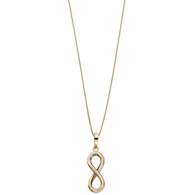 9ct Gold Infinity Pendant and Chain