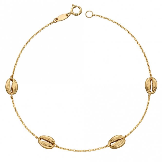 9ct Gold Shell Bracelet