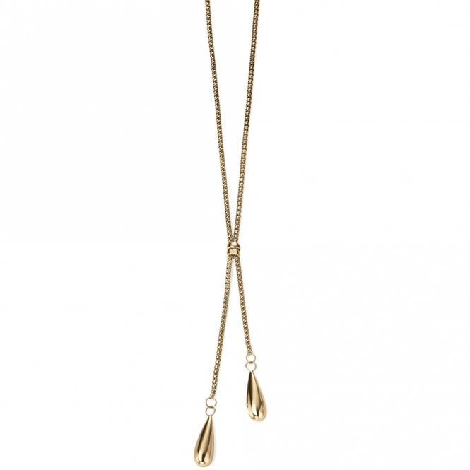 9ct gold teardrop necklet
