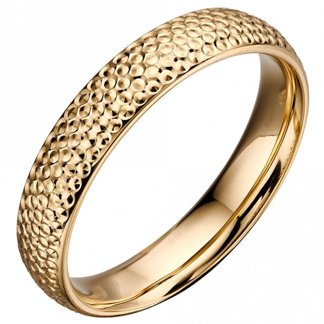 9ct Gold Textured Ring