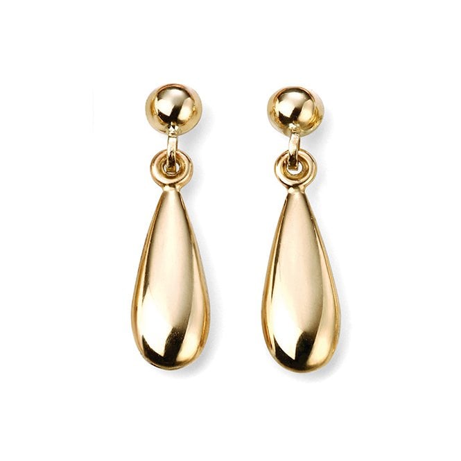 9ct teardrop earrings