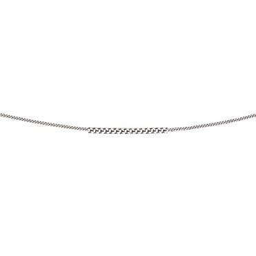 9ct White gold curb chain
