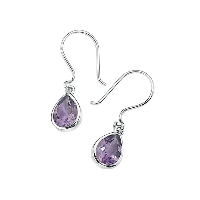 Amethyst teardrop earrings