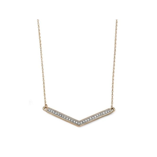 Arrow diamond necklace
