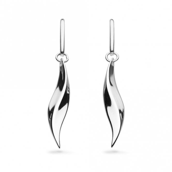 Bevel edge drop earrings by Kit Heath