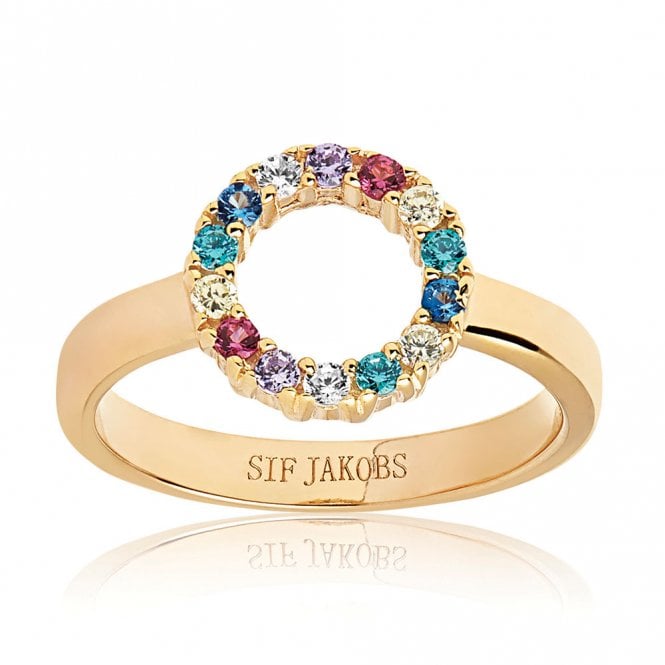 Biella Piccolo silver gold plated ring by Sif Jakobs