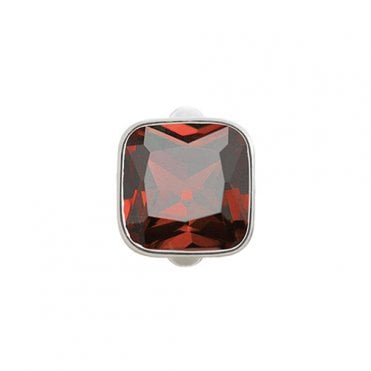Big garnet cube charm by Endless