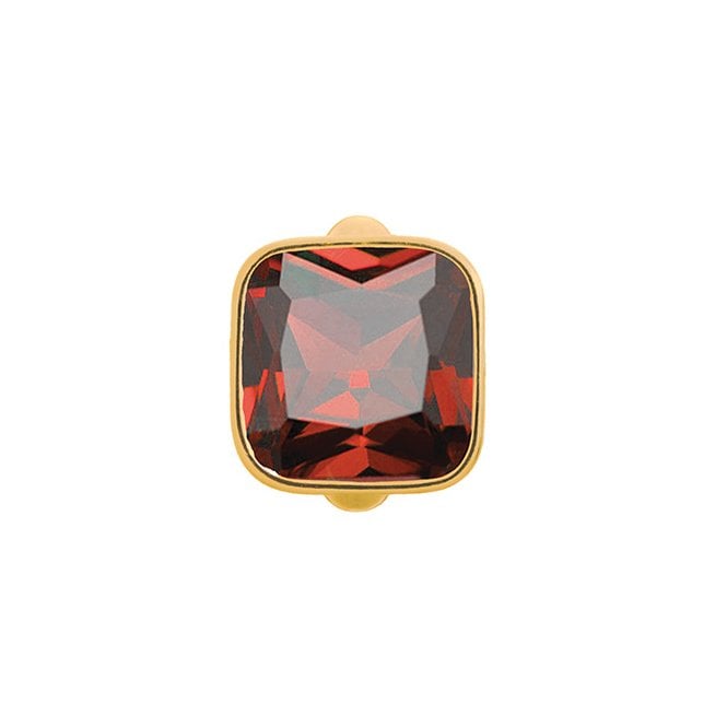 Big garnet cube charm by Endless