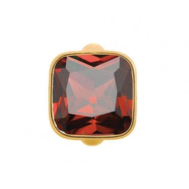 Big garnet cube charm by Endless