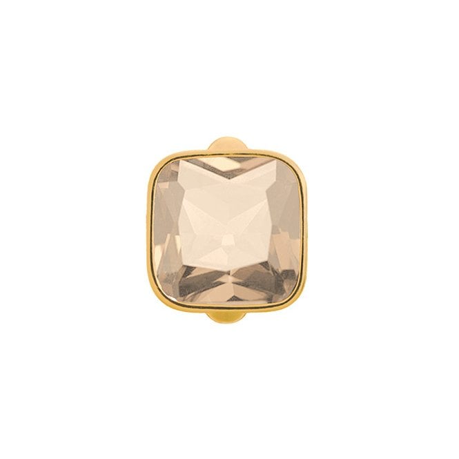 Big rose cube gold charm by Endless